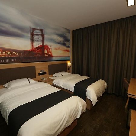 Thank Inn Chain Hotel Shanxi Xinzhou Xinfu District Xuefu East Street Heping Square Exterior foto